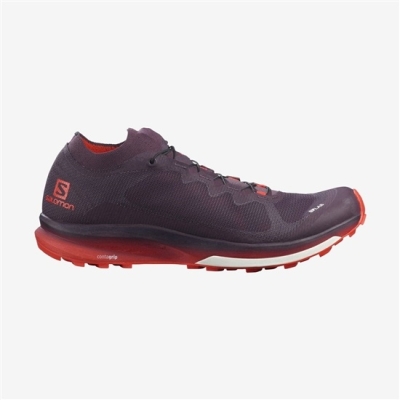 Burgundy Salomon S/LAB ULTRA 3 Men's Trail Running Shoes | AE-736SDUT