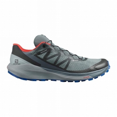 Dark Blue / Black Salomon SENSE RIDE 4 GORE-TEX INVISIBLE FIT Men's Trail Running Shoes | AE-136QHRZ