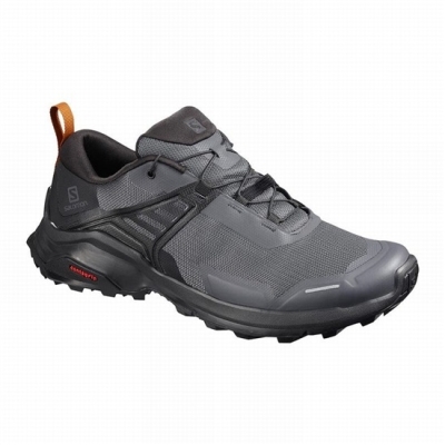 Dark Blue / Black Salomon X RAISE Men's Hiking Shoes | AE-096CKHE