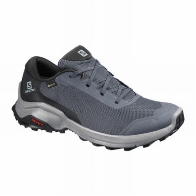 Dark Blue / Black Salomon X REVEAL GORE-TEX Women's Hiking Shoes | AE-451PYMI