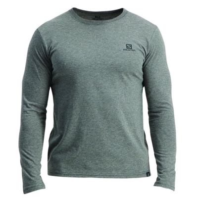 Dark Denim Salomon MINIMAL LS M Men's T Shirts | AE-458AFHW