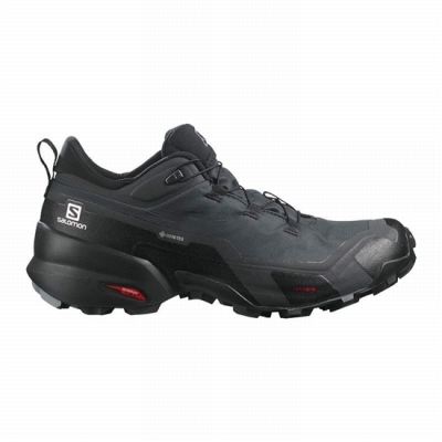 Dark Grey / Black Salomon CROSS HIKE GORE-TEX Men's Hiking Shoes | AE-695IXQL