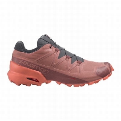 Dark Red Salomon SPEEDCROSS 5 Women's Trail Running Shoes | AE-974QOGC