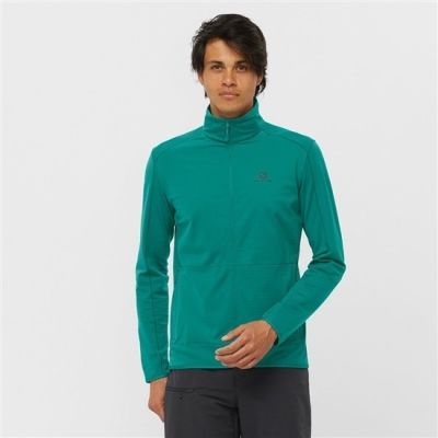 Green Salomon ESSENTIAL LIGHTWARM Men's Midlayers | AE-508DWFT