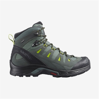 Green Salomon QUEST PRIME GTX Men's Hiking Boots | AE-682EOJR