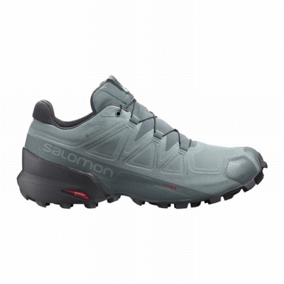 Green Salomon SPEEDCROSS 5 GORE-TEX Men's Trail Running Shoes | AE-983QAJK