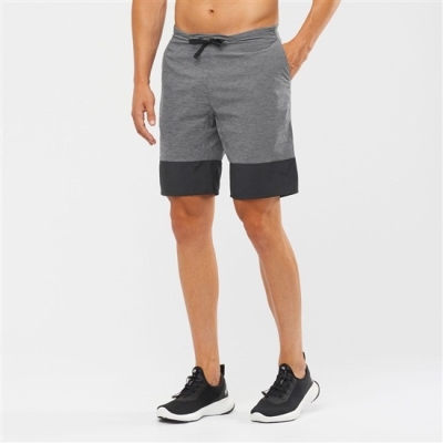 Grey / Black Salomon XA TRAINING Men's Shorts | AE-426XTDM