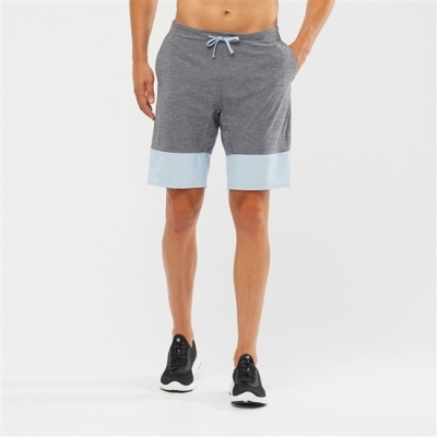 Grey / Blue Salomon XA TRAINING Men's Shorts | AE-460NAQR