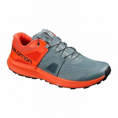 Grey / Orange Salomon ULTRA /PRO Men's Trail Running Shoes | AE-501IHTC