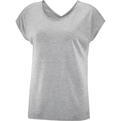 Grey Salomon COMET SS W Women's T Shirts | AE-142GBJN