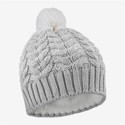 Grey Salomon POLY Men's Beanie | AE-043CHJL