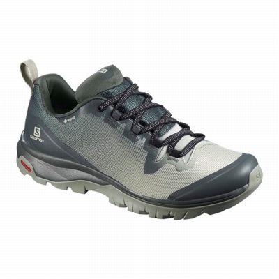 Grey Salomon VAYA GORE-TEX Women's Hiking Shoes | AE-891REUY