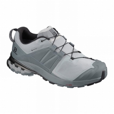 Grey Salomon XA WILD GORE-TEX Men's Trail Running Shoes | AE-386LYPN