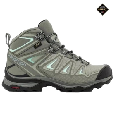 Grey Salomon X ULTRA MID 3 GTX W Women's Hiking Boots | AE-409RXNW