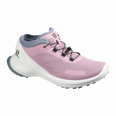 Grey / White Salomon SENSE FEEL W Women's Trail Running Shoes | AE-578OPEZ