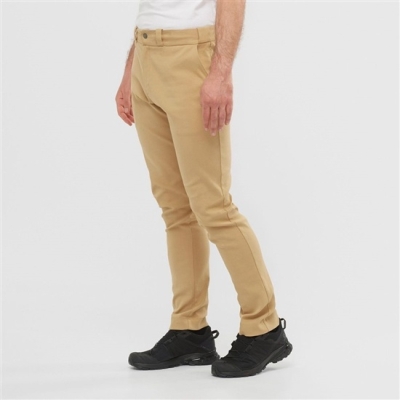 Khaki Salomon OUTLIFE CHINO M Men's Pants | AE-625AGCZ