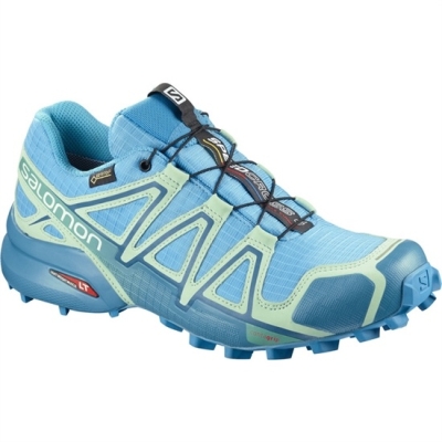 Light Blue Salomon SPEEDCROSS 4 GTX W Women's Trail Running Shoes | AE-301YRMO