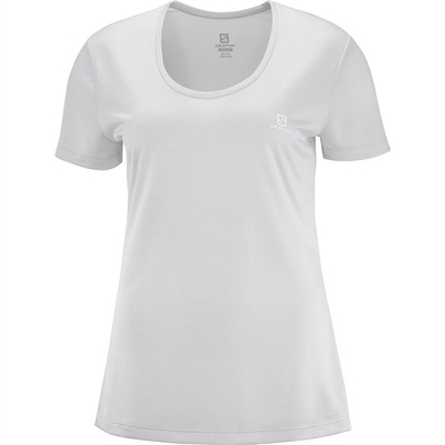 Light Grey Salomon AGILE SS W Women's T Shirts | AE-086LSKE