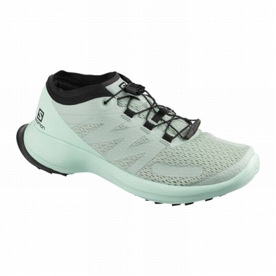 Light Turquoise / Black Salomon SENSE FLOW W Women's Trail Running Shoes | AE-408XBMJ