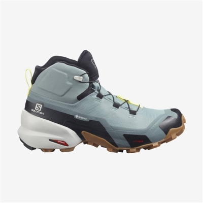 Lightblue Salomon CROSS HIKE MID GTX Women's Hiking Shoes | AE-186EVAP