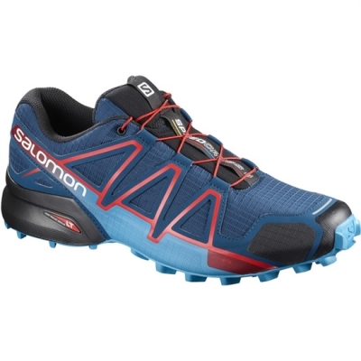 Navy / Black Salomon SPEEDCROSS 4 Men's Trail Running Shoes | AE-198DEWL