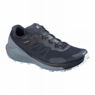 Navy / Grey Salomon SENSE RIDE 3 W Women's Running Shoes | AE-086VTJC