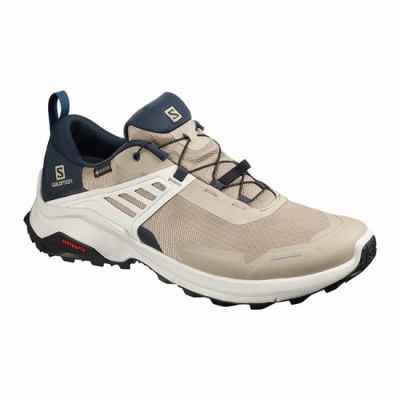 Navy / Navy Salomon X RAISE GORE-TEX Men's Hiking Shoes | AE-317VBRI