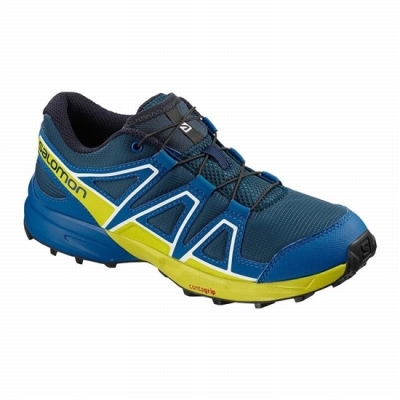 Navy Salomon SPEEDCROSS Kids' Trail Running Shoes | AE-821CWVJ