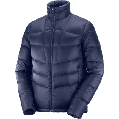 Navy Salomon TRANSITION DOWN M Men's Jackets | AE-257PWLR