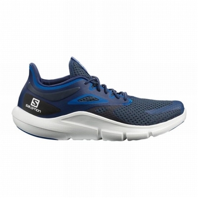 Navy / White Salomon PREDICT MOD Men's Road Running Shoes | AE-319SDZQ