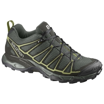 Olive / Black Salomon X ULTRA PRIME Men's Hiking Shoes | AE-708IQCX