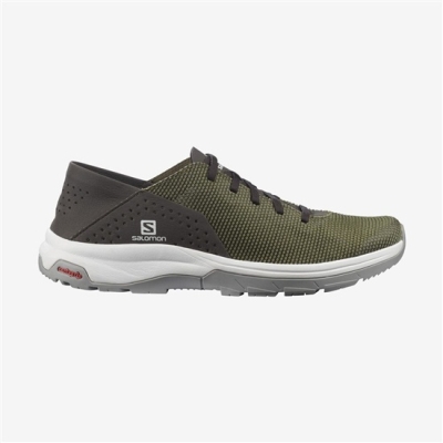 Olive Green Salomon TECH LITE Men's Hiking Shoes | AE-638NYPU