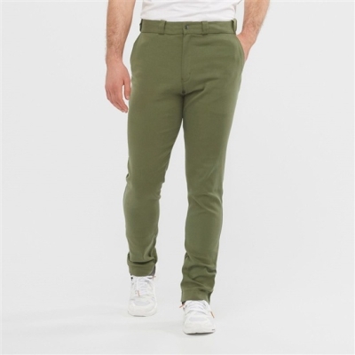 Olive Salomon OUTLIFE CHINO M Men's Pants | AE-257POFL