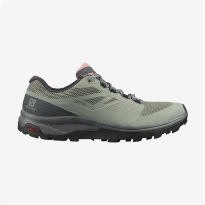 Olive Salomon OUTLINE GORE-TEX Women's Hiking Shoes | AE-093LRYH