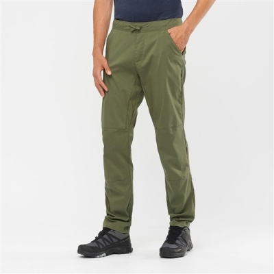 Olive Salomon OUTRACK TAPERED Men's Pants | AE-231PJIC