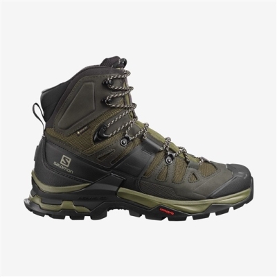 Olive Salomon QUEST 4 GORE-TEX Men's Hiking Boots | AE-916CLIS