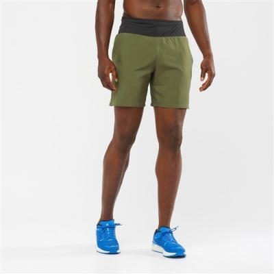 Olive Salomon XA 7 M Men's Shorts | AE-786FSDY