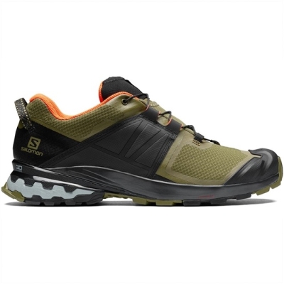 Olive Salomon XA WILD Men's Trail Running Shoes | AE-201ZOGF