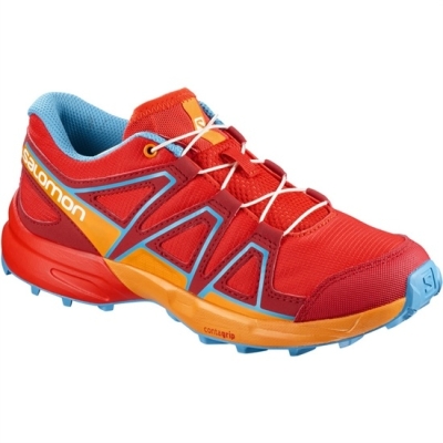 Orange Salomon SPEEDCROSS J Kids' Trail Running Shoes | AE-450BPNM