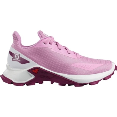 Orchid Salomon ALPHACROSS BLAST J Kids' Road Running Shoes | AE-579CNOQ