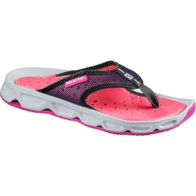 Pink / Grey Salomon RX BREAK W Women's Flip Flops | AE-834IOTU