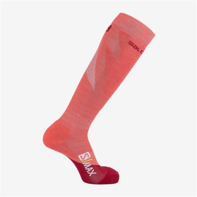 Pink Salomon S MAX W Women's Socks | AE-961FLCE