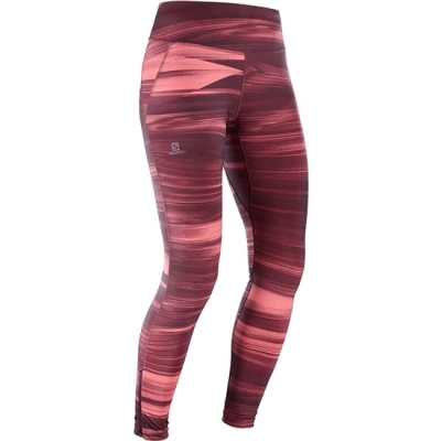 Purple Salomon AGILE LONG W Women's Tights | AE-569OHGT