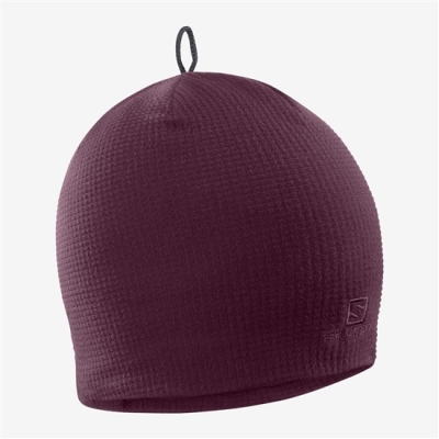 Purple Salomon RS WARM Men's Beanie | AE-095XTOK