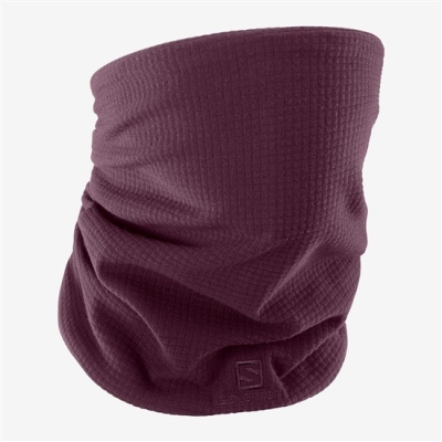 Purple Salomon RS WARM TUBE Men's Headwear | AE-382FUNJ