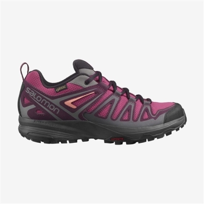 Purple Salomon X CREST GORE-TEX Women's Hiking Shoes | AE-028NJQW