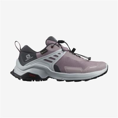 Purple Salomon X RAISE GORE-TEX Women's Hiking Shoes | AE-452HCXA