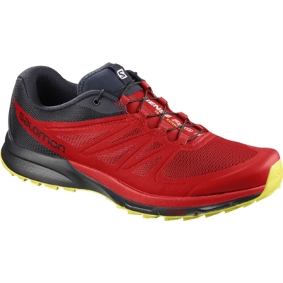 Red / Black Salomon SENSE PRO 2 Men's Trail Running Shoes | AE-560KHLR