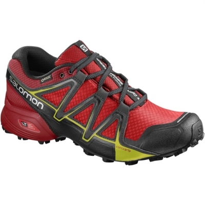 Red / Black Salomon SPEEDCROSS VARIO 2 GTX Men's Trail Running Shoes | AE-658JLHX