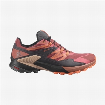 Red / Black Salomon WINGS SKY GORE-TEX Women's Trail Running Shoes | AE-460CDJK